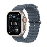 *Apple Watch Ultra 3 GPS + Cellular 49mm Natural Titanium Case with Anchor Blue Ocean Band