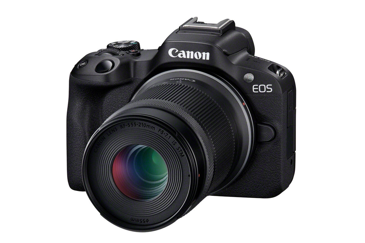 Canon EOS R50, Black + RF-S 18-45 IS STM + RF-S 55-210mm F5-7.1 IS STM Kit MILC 24,2 MP CMOS 6000 x 4000 pixel Sort