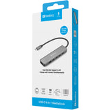 Sandberg 136-77 dockingstation Ledningsført USB 3.2 Gen 1 (3.1 Gen 1) Type-C Grå