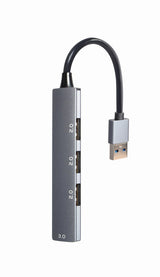 Gembird UHB-U3P1U2P3-02 interface hub Grå