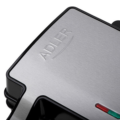 Adler AD 3073 sandwichtoaster 1400 W Sort, Sølv