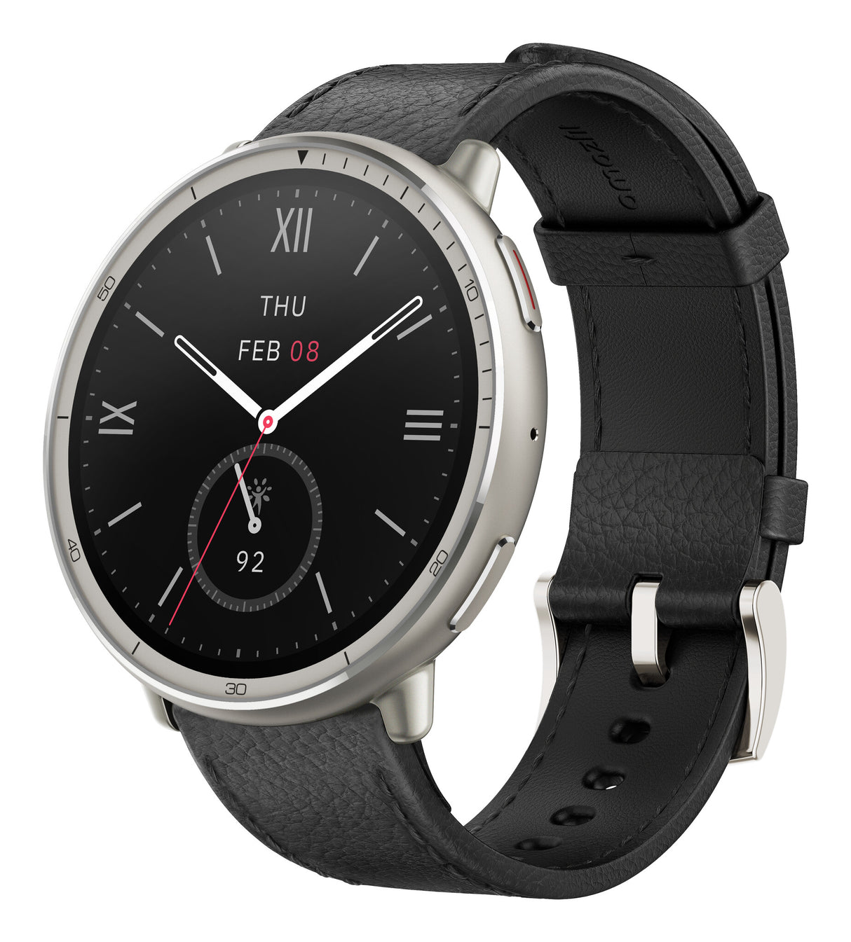 Amazfit W2433EU1N Smartwatch og sportsur 3,35 cm (1.32") AMOLED Digital 466 x 466 pixel Berøringsskærm Sølv