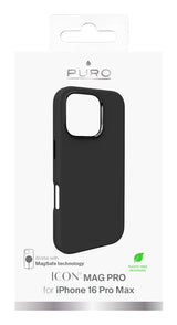 PURO Icon Mag Pro mobiltelefon etui 17,5 cm (6.9") Cover Sort
