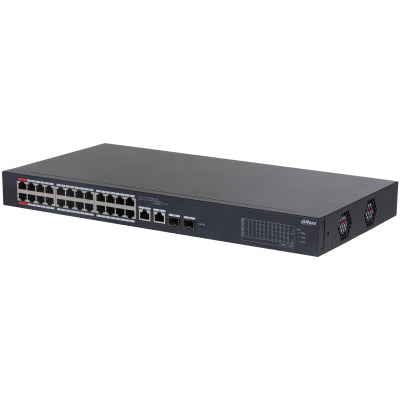 Dahua Technology DH-CS4226-24ET-375 netværksswitch Administreret L2 Gigabit Ethernet (10/100/1000) Strøm over Ethernet (PoE) Sort
