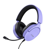 Trust GXT 489P FAYZO Headset Ledningsført Spil Sort, Lilla