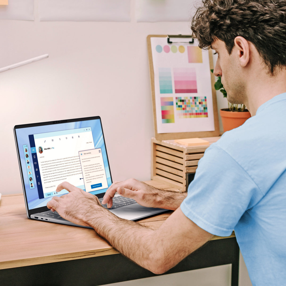 DELL 16 Plus DB16250 Intel Core Ultra 7 258V Laptop 40,6 cm (16") Berøringsskærm Full HD+ 32 GB LPDDR5x-SDRAM 1 TB SSD Wi-Fi 7 (802.11be) Windows 11 Pro Blå