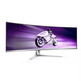 Philips Evnia 8000 49M2C8900/00 computerskærm 124,2 cm (48.9") 5120 x 1440 pixel Dual QHD QD-OLED Hvid