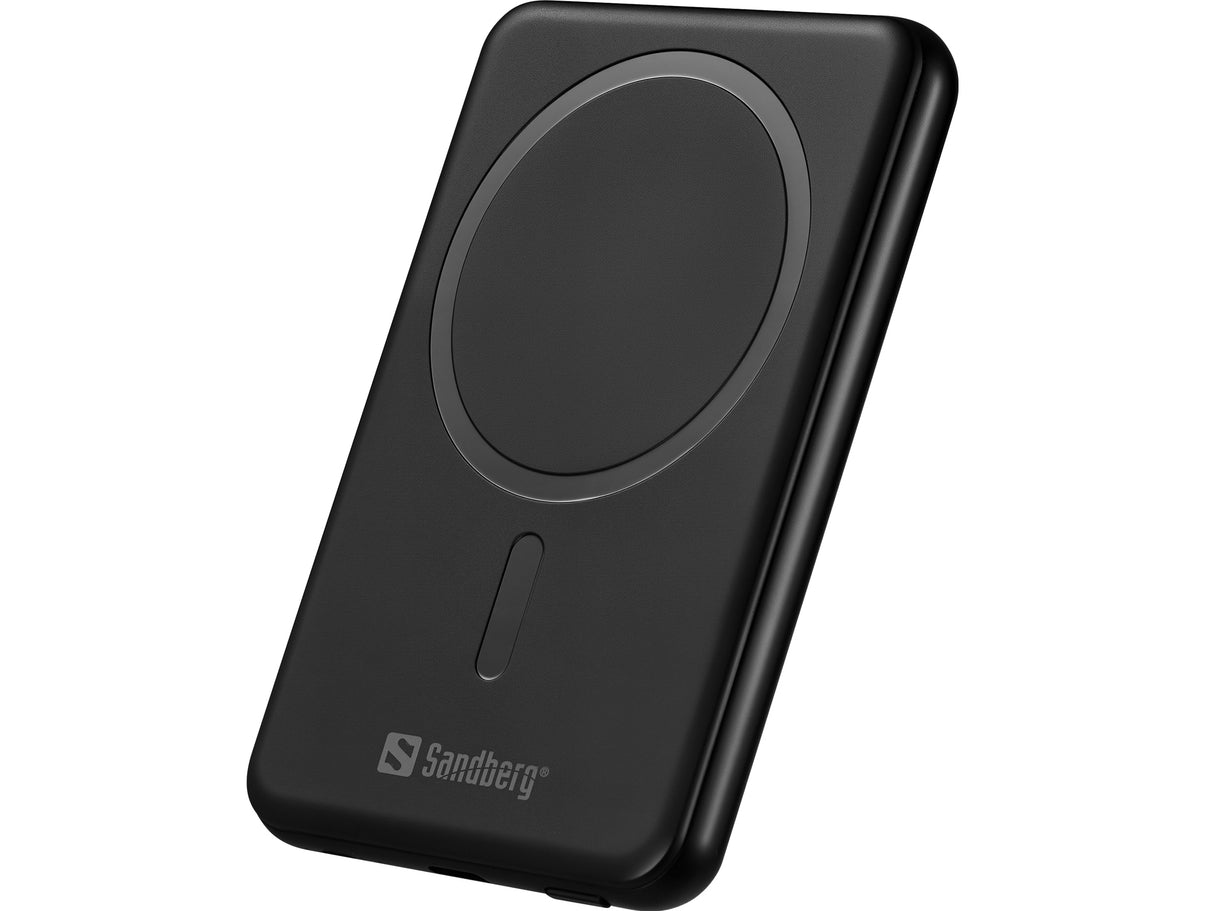 Sandberg 421-50 powerbank Halvfast tilstand 5000 mAh Trådløs opladning Sort
