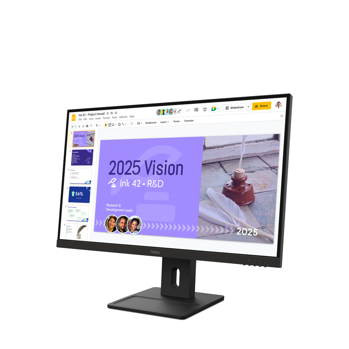 Lenovo ThinkVision E27Q-40 27 IPS 2560 x 1440 (2K) HDMI DisplayPort 100Hz