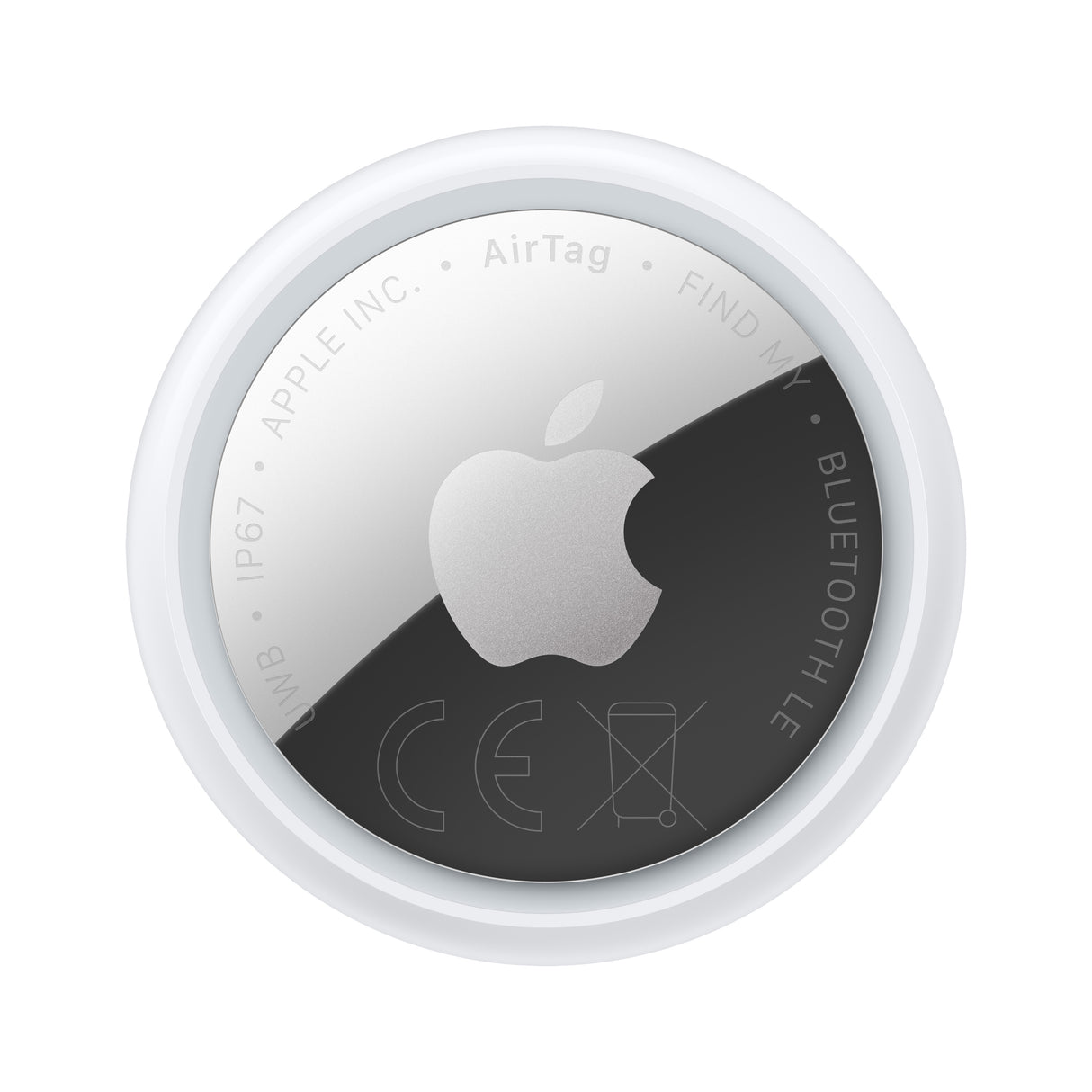 Apple AirTag Personligt Finder Sølv, Hvid