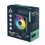 ARCTIC BioniX P12 A-RGB Computerkabinet Ventilator 12 cm Sort 3 stk