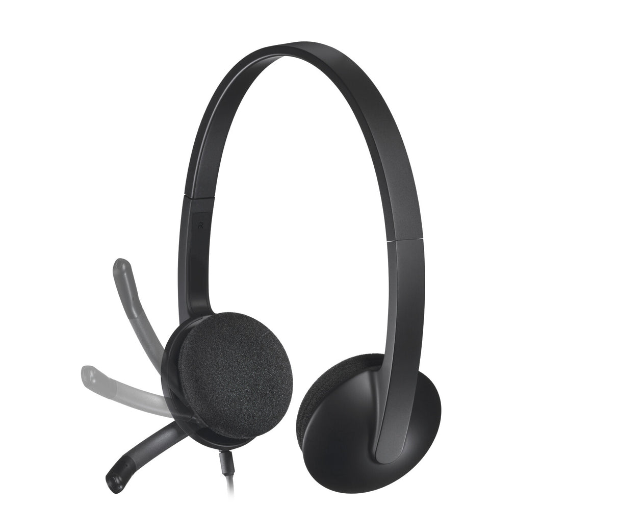Logitech H340 USB Headset Ledningsført Kontor/Callcenter USB Type-A Sort