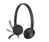 Logitech H340 USB Headset Ledningsført Kontor/Callcenter USB Type-A Sort