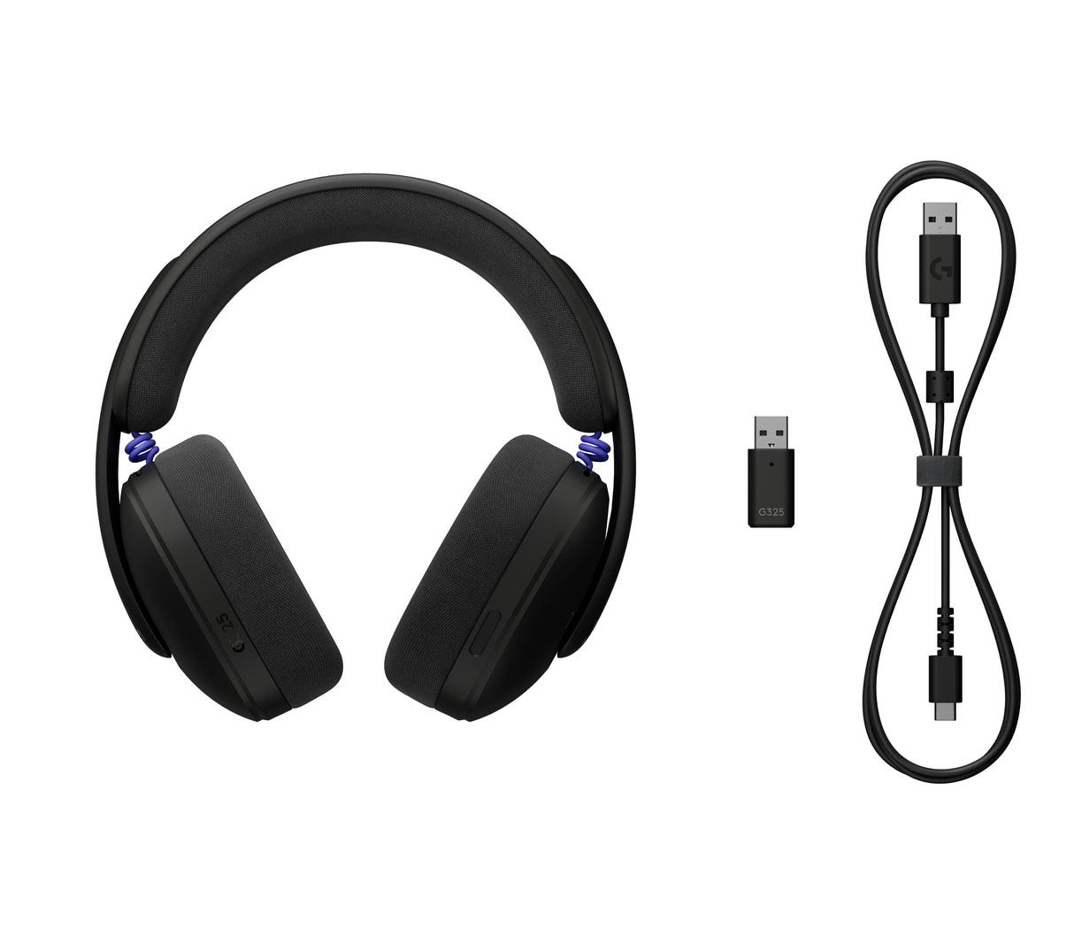 Logitech G G325 LIGHTSPEED Headset Trådløs Spil USB Type-C Bluetooth Sort