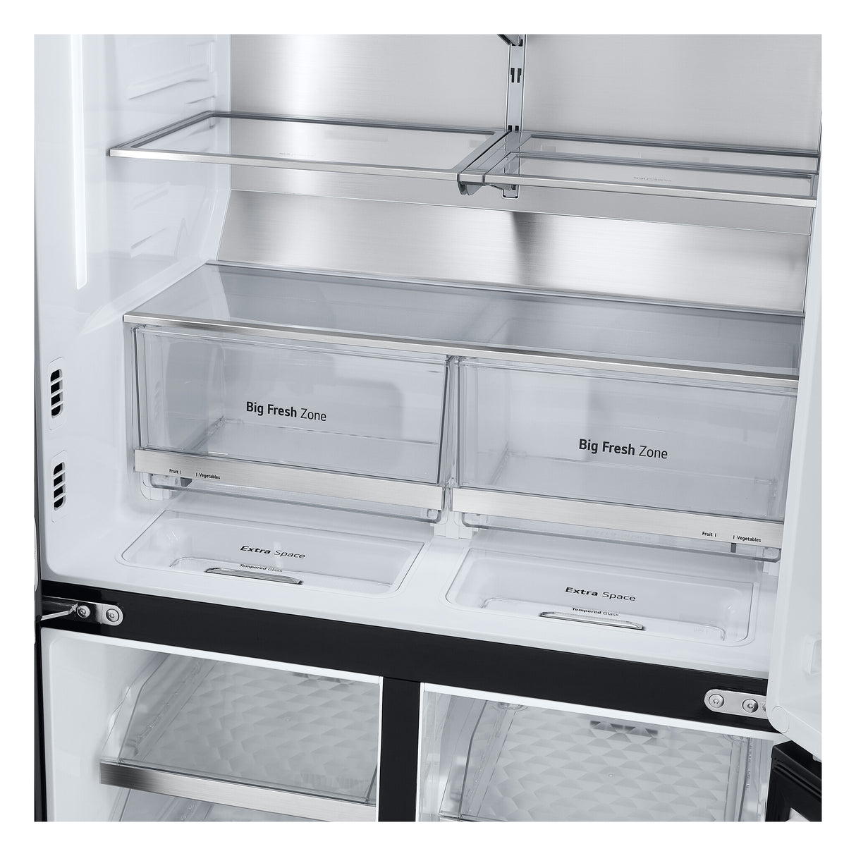 LG GML960EVBE side-by-side køle-fryseskab Fritstående 641 L Sort