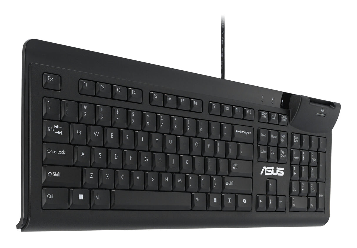 ASUS Smart Card Keyboard KU100 tastatur Hjemme/kontor USB Sort