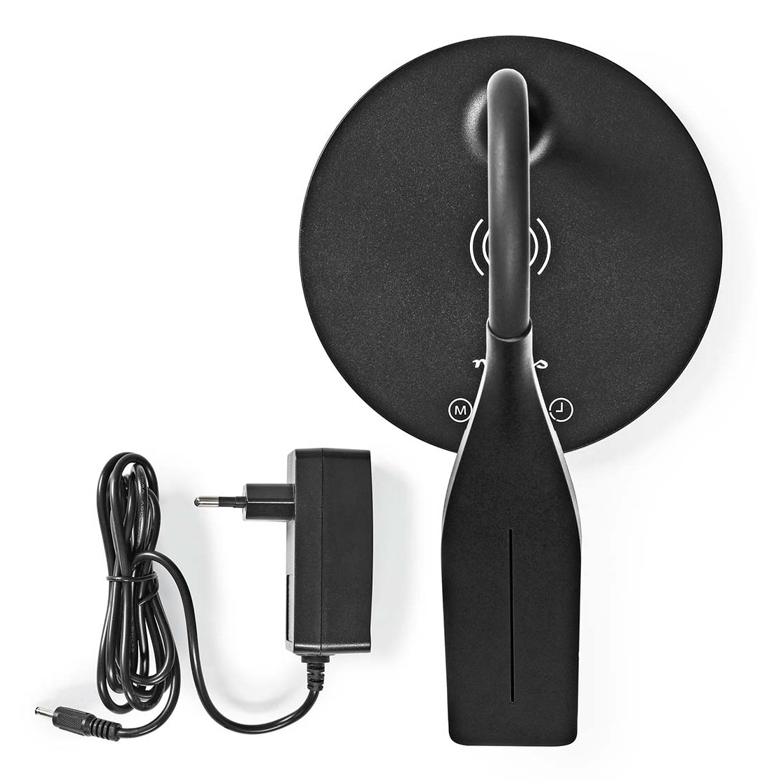 Nedis LED sort skrivebordslampe