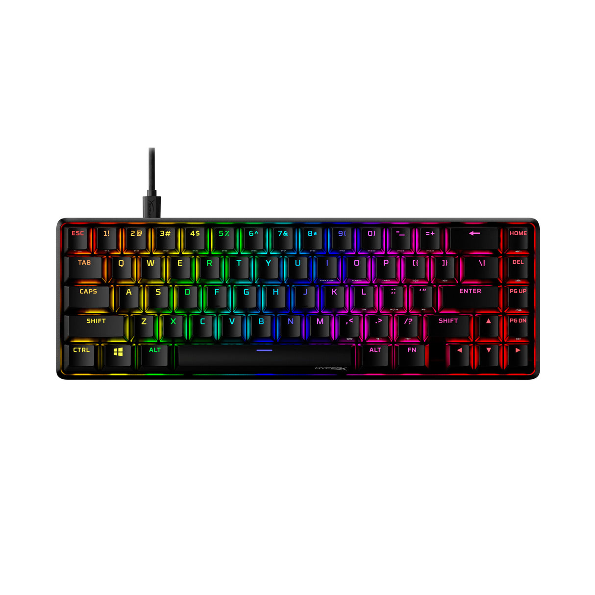 HyperX Alloy Origins 65 ─ mekanisk gaming-tastatur ─ HX rødt (US layout)