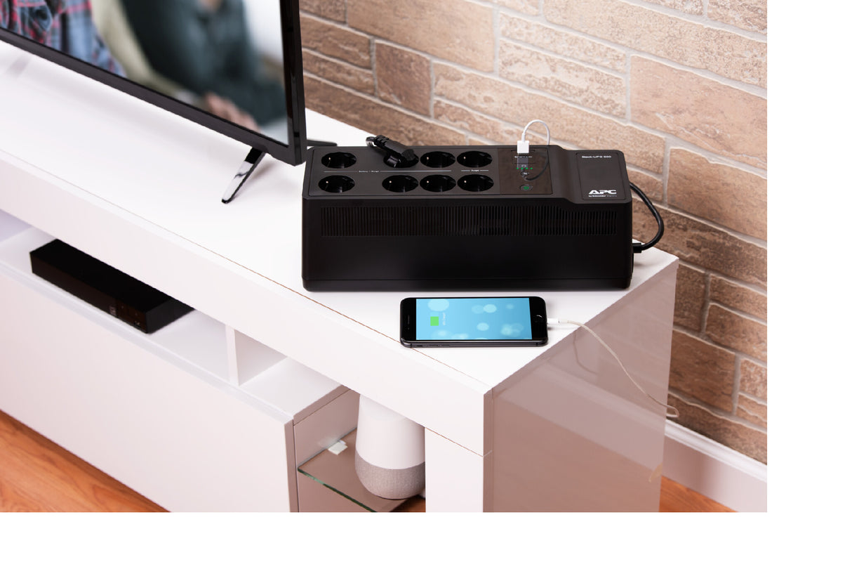 APC Back-UPS 650VA 230V 1 USB charging port - (Offline-) USV UPS-enhed Standby (offline) 0,65 kVA 400 W 8 AC stikkontakt(er)