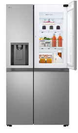 LG GSJC40PYPE side-by-side køle-fryseskab Fritstående 638 L Sølv
