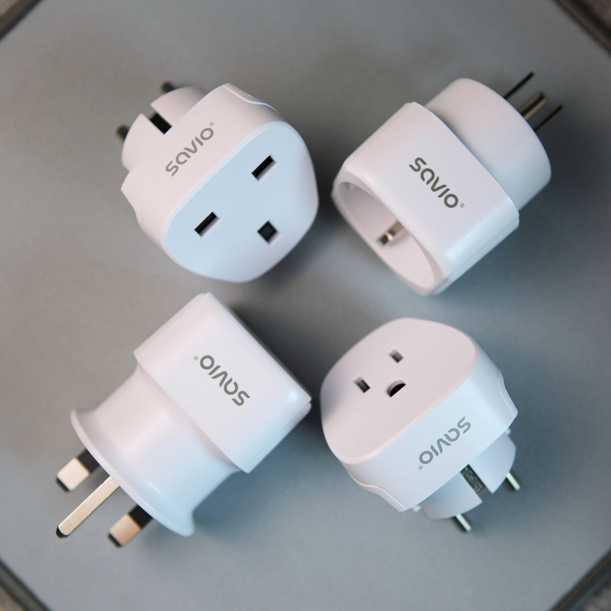 Savio AP-01 strømadapter og vekselret Indendørs 3750 W Hvid