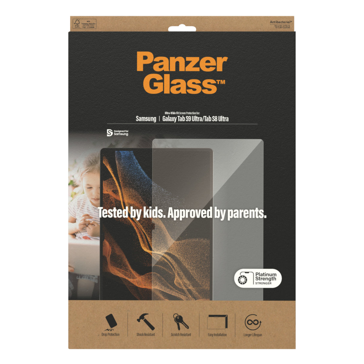 PanzerGlass Screen Protector Glass Samsung Galaxy Tab S8 Ultra / S9 Ultra
