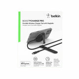 Belkin - BoostCharge Pro MagSafe 15W - Bærbar trådløs oplader - Sort WIA004BTBK
