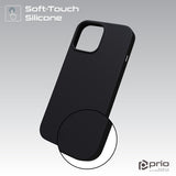 prio Liquid Silicone Case for iPhone 11 black