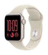 Apple Watch SE 3 GPS 40mm Starlight Aluminium Case with Sand Sport Band - M/L