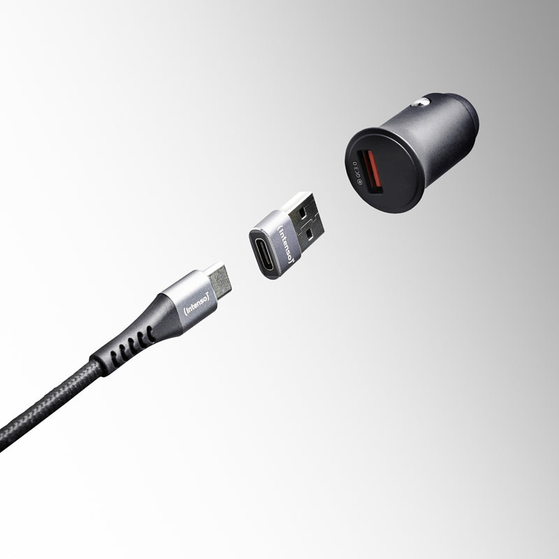Intenso 7600013 kabel kønsskifter USB-C USB-A Anthracit