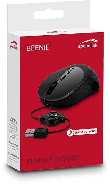 SPEEDLINK Beenie mus Kontor Ambidextrous USB Type-A 1200 dpi