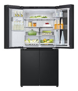 LG InstaView GMG860EPBE side-by-side køle-fryseskab Fritstående 508 L Sort