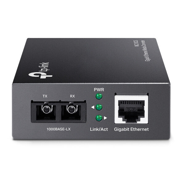 TP-Link MC210CS netværksomformer til medie 1000 Mbit/s 1310 nm Enkeltilstand Sort