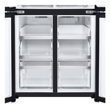 LG InstaView GMG860EPBE side-by-side køle-fryseskab Fritstående 508 L Sort