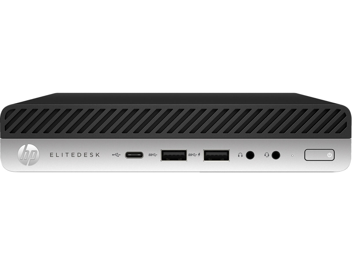 T1A HP EliteDesk 800 G5 Refurbished Intel® Core™ i5 i5-9500T 16 GB DDR4-SDRAM 256 GB SSD Windows 11 Pro Mini PC Sort, Sølv