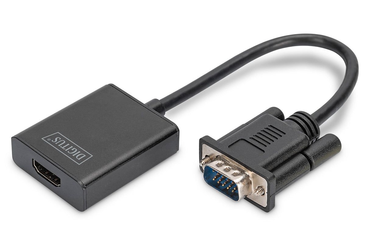Digitus DA-70473 videokabel adapter 0,15 m VGA (D-Sub) Sort