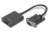 Digitus DA-70473 videokabel adapter 0,15 m VGA (D-Sub) Sort