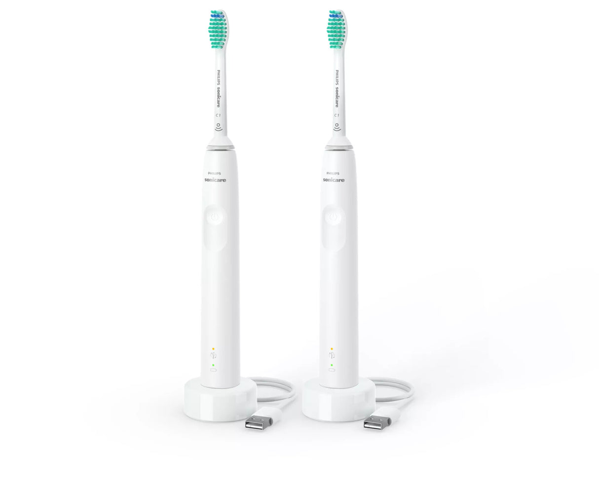 Philips 3000 series 3100 series HX3675/13 2x Sonisk eltandbørste - Hvid