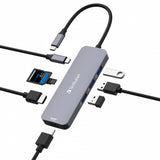Verbatim CMH-08 USB Type-C 5000 Mbit/s Sølv