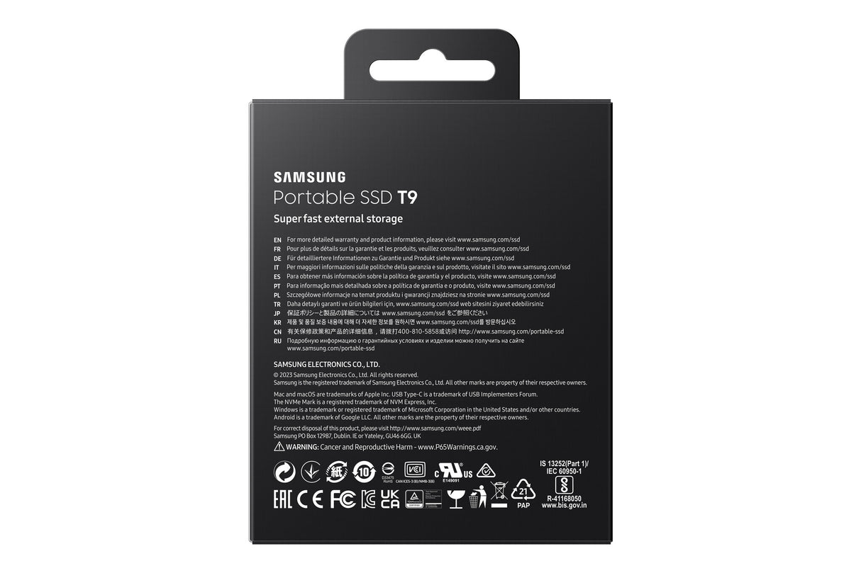 Samsung MU-PG1T0B 1 TB USB Type-C USB 3.2 Gen 2x2 Sort