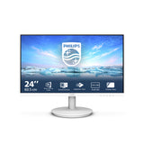 Philips V Line 241V8AW/00 computerskærm 60,5 cm (23.8") 1920 x 1080 pixel Fuld HD LCD Hvid