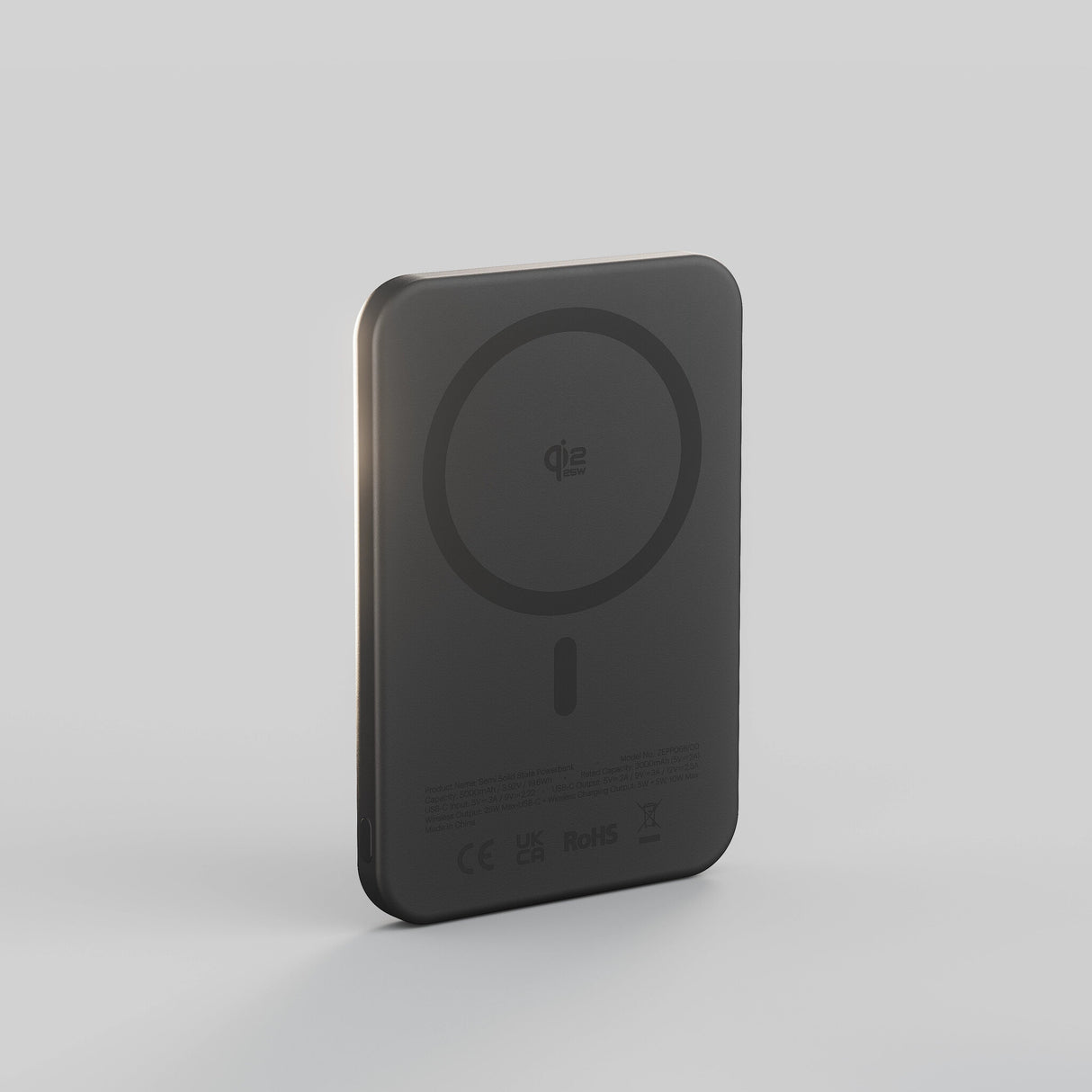 ZENS ZEPP06B/00 powerbank 5000 mAh Trådløs opladning Sort