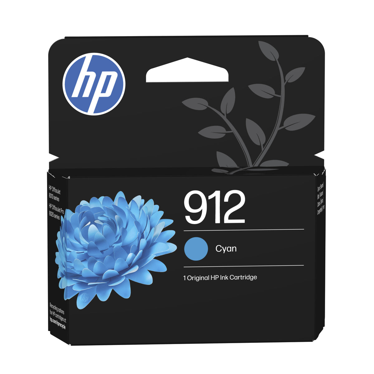 HP 912 Cyan 315 sider Blæk 3YL77AE