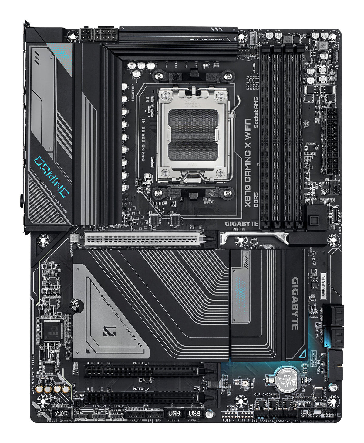 GIGABYTE X870 GAMING X WIFI7 bundkort AMD X870 Sokkel AM5 ATX