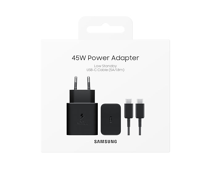 Samsung EP-T4511XBEGWW oplader til mobil enhed Universel Sort Vekselstrøm Hurtig opladning Indendørs