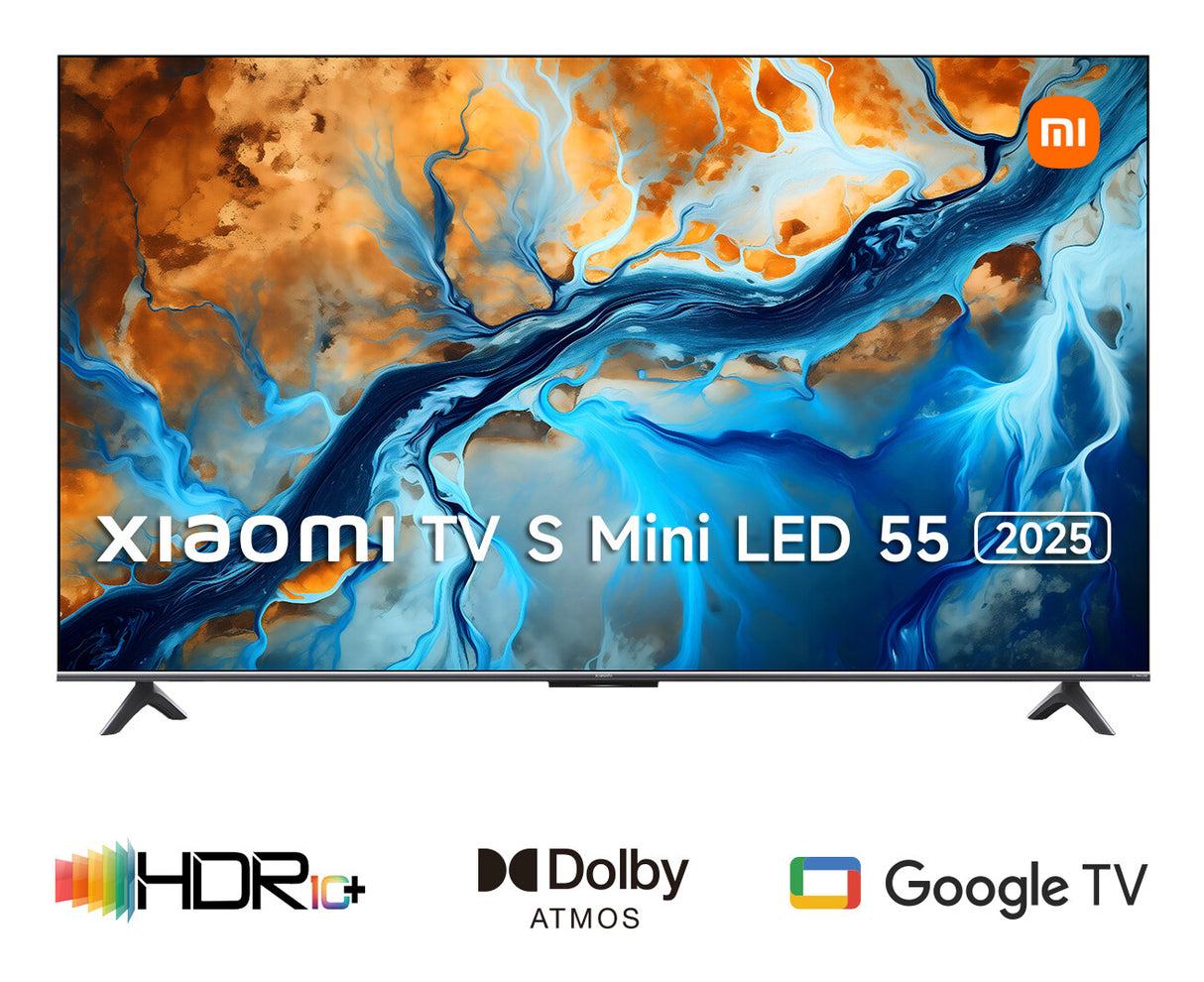 Xiaomi TV S Mini LED 55 2025 139,7 cm (55") 4K Ultra HD Smart TV Wi-Fi Sort 1200 cd/m²