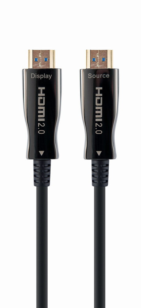 Gembird CCBP-HDMI-AOC-10M-02 HDMI-kabel HDMI Type A (Standard) Sort