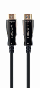 Gembird CCBP-HDMI-AOC-10M-02 HDMI-kabel HDMI Type A (Standard) Sort
