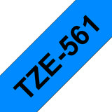 Brother TZE-561 etiketbånd Sort på blå