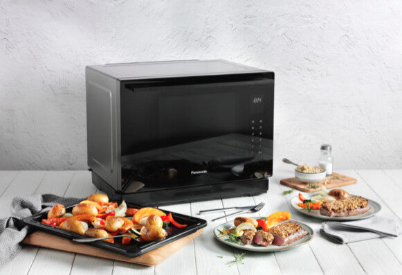 Panasonic Mikrobølgeovn med varmeledning og grill Fritstående 1000W 31liter